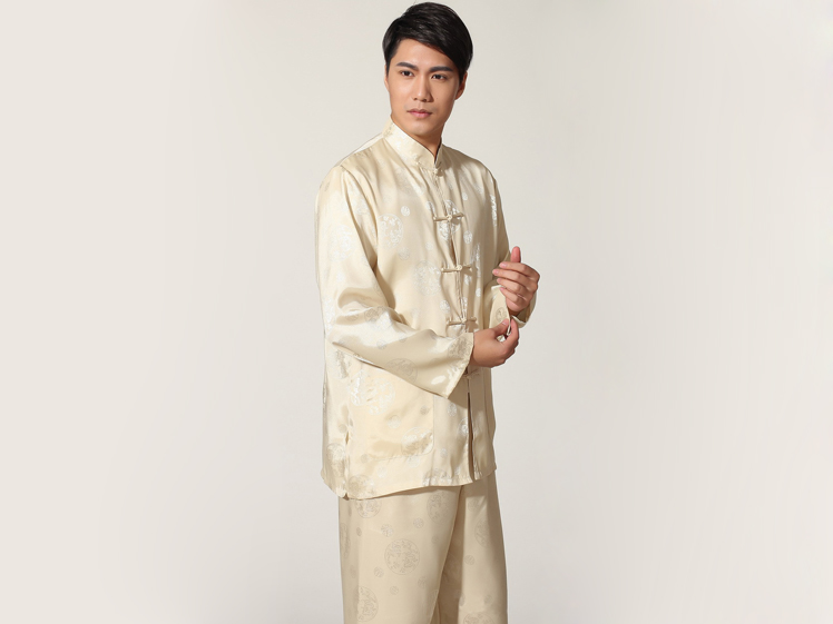 Tai Chi Clothing Long-sleeve Casual Style Linen Suit